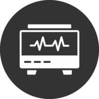 design de ícone criativo de monitor ekg vetor