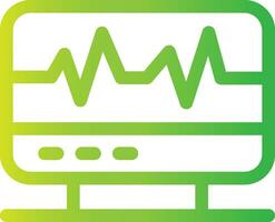 eletrocardiograma criativo ícone Projeto vetor