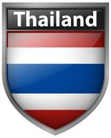Ícone do design para a bandeira da Tailândia vetor
