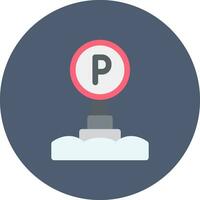 design de ícone criativo de sinal de estacionamento vetor