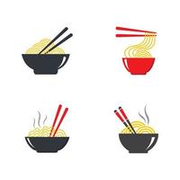 ilustração de imagens do logotipo hot noodle vetor