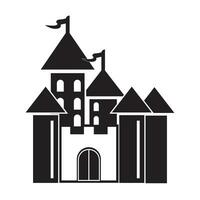 castelo ícone logotipo vetor Projeto modelo
