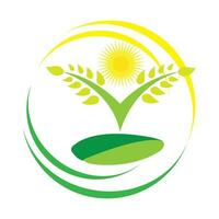 agricultura ícone logotipo vetor Projeto modelo