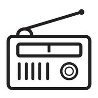 rádio ícone logotipo vetor Projeto modelo
