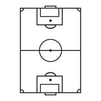 futebol campo ícone logotipo vetor Projeto modelo