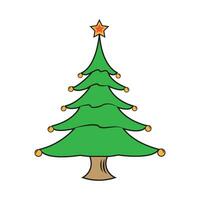 Natal árvore ícone logotipo vetor Projeto modelo