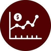 ícone de vetor do mercado de ações