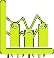 ícone de vetor de gráfico de barras