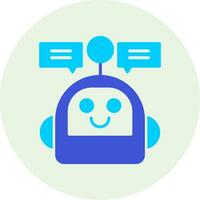 ícone de vetor de chatbot