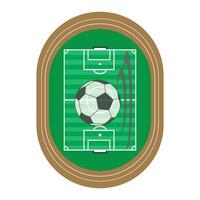 futebol campo ícone logotipo vetor Projeto modelo