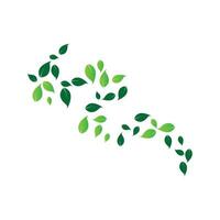 ícone de vetor de elemento de natureza ecologia de folha verde