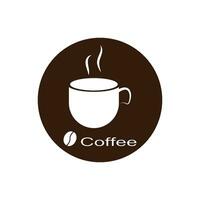 vetor de modelo de logotipo de xícara de café