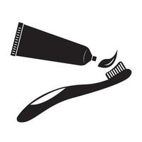 escova de dente ícone logotipo vetor Projeto modelo
