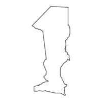 oshana região mapa, administrativo divisão do namíbia. vetor ilustração.