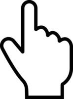 mão com índice dedo ícone dentro plano estilo. isolado em número 1 1 Esportes ventilador espuma mão com levantando indicador ponto observação, clique dedo ícone vetor para apps local na rede Internet
