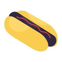ícone de design moderno de hambúrguer de cachorro-quente vetor