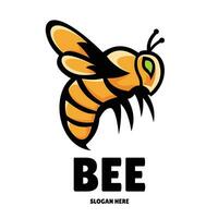 abelha mascote logotipo Projeto ilustração vetor