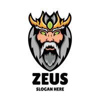 Zeus mascote logotipo esports ilustração vetor