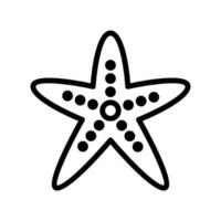 Estrela peixe ícone vetor ou logotipo ilustração estilo