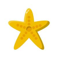 Estrela peixe ícone vetor ou logotipo ilustração estilo