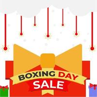 modelo de design de postagem de promoção de venda de boxing day mídia social vetor