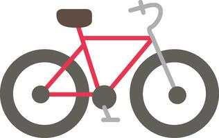 ícone plano de bicicleta vetor