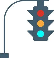 ícone plano de semáforos vetor