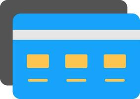 banco cartão plano ícone vetor