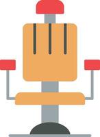 ícone plano de cadeira de barbeiro vetor