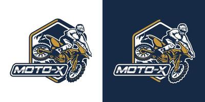 vetor de logotipo de motocross