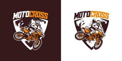 vetor de logotipo de motocross