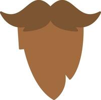 ícone plano de bigode vetor