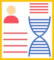 ícone plano de DNA vetor