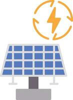 ícone plano de energia renovável vetor