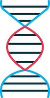 ícone plano de DNA vetor