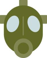 ícone plano de máscara de gás vetor