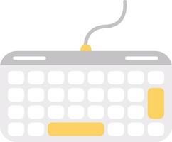 ícone plano do teclado vetor