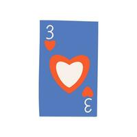 coração cartões, três. símbolo do amor, romance. Projeto para dia dos namorados dia. vetor