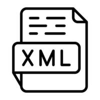 ícone de vetor xml