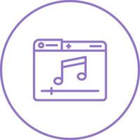 ícone de vetor de player de música