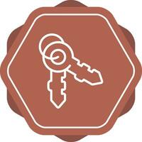 ícone de vetor de chaves