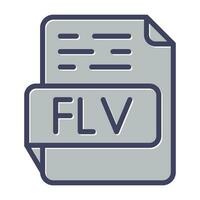 flv ícone do vetor