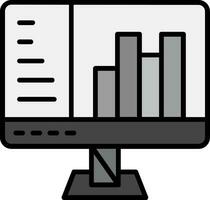 ícone de vetor de gráfico de barras