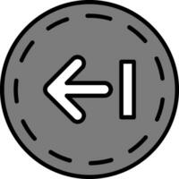 ícone de vetor de seta para a esquerda