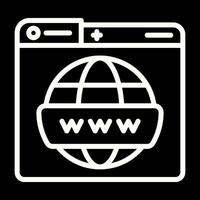 ícone de vetor da world wide web