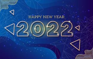 fundo moderno do ano novo 2022 vetor