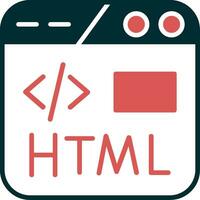 ícone do vetor html