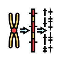 gene mapeamento criptogenética cor ícone vetor ilustração