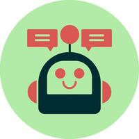 ícone de vetor de chatbot