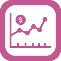 ícone de vetor do mercado de ações